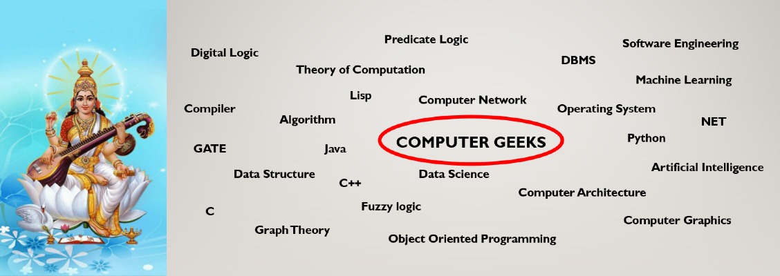 Sarawati Mata ji Computer Geek