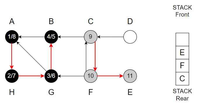 Depth first Search Step 11