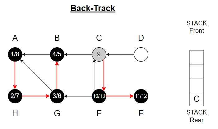 Depth first Search Step 13