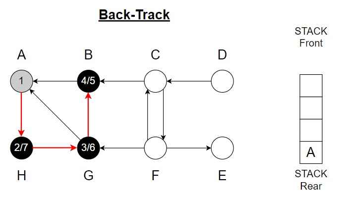 Depth first Search Step 7