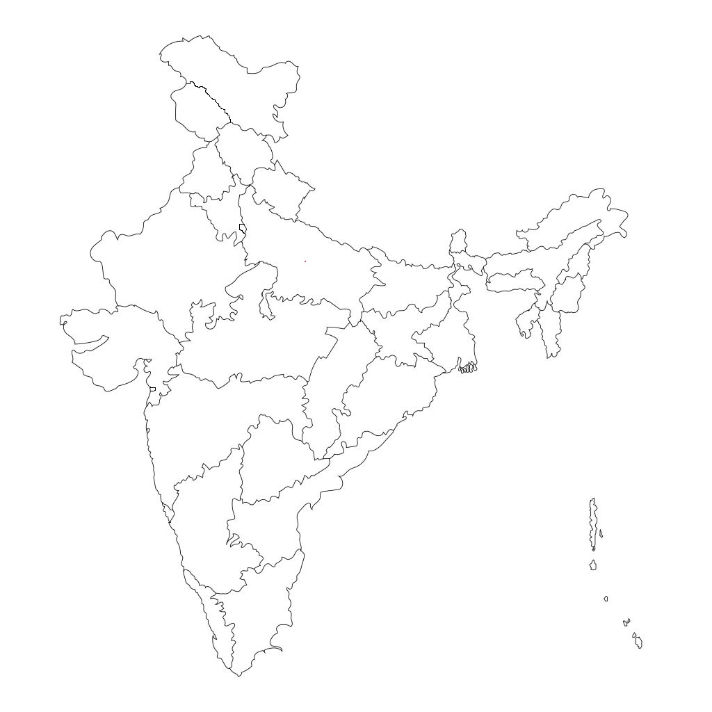 India with four colour problem