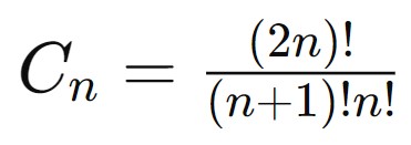 Nth Catalan number